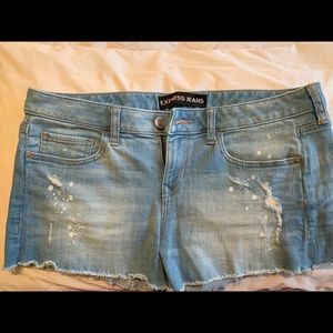 Denim shorts